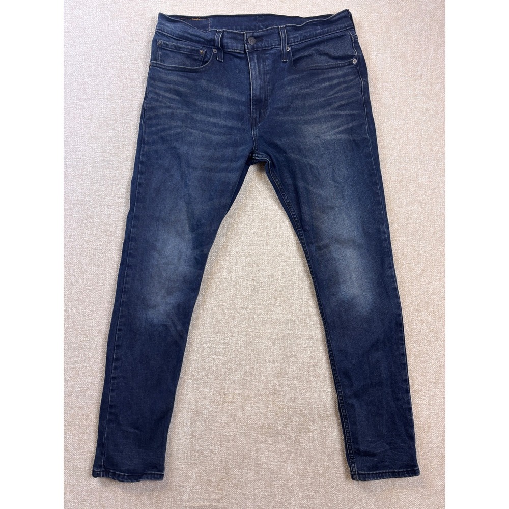 Levis 512 Slim Taper Jeans Mens 34x32 Dark Wash Blue Denim Pants